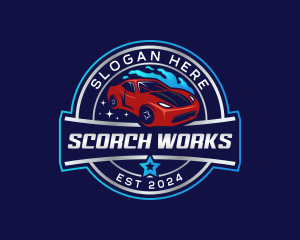 Car Wash Automotive logo design