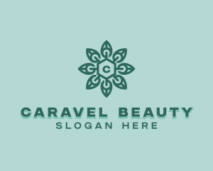 Stylish Floral Leaf logo design