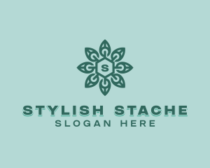 Stylish Floral Leaf logo design