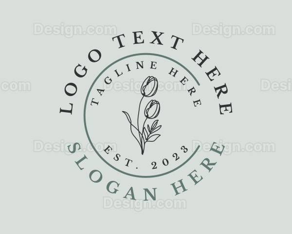 Natural Beauty Wellness Wordmark Logo