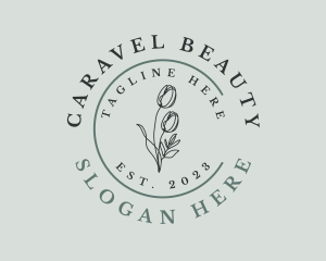 Natural Beauty Wellness Wordmark logo design