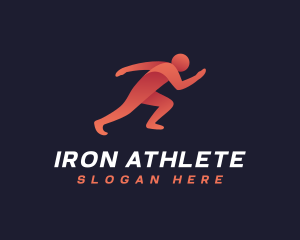 Sprinter Athlete Runner logo design