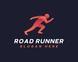 Sprinter Athlete Runner logo design