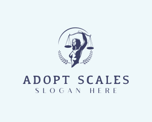 Lady Justice Scales logo design