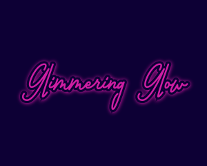 Neon Light Signature logo design