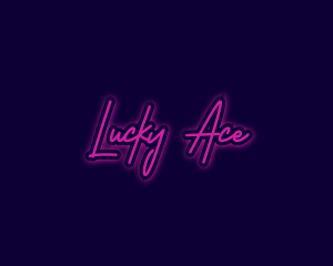 Neon Light Signature logo design