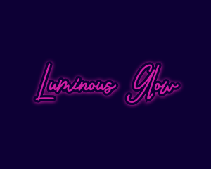 Neon Light Signature logo design