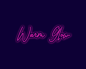 Neon Light Signature logo design