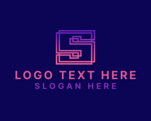 Geometric Company Letter S logo