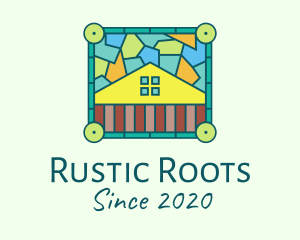 Stained Glass Rural House logo