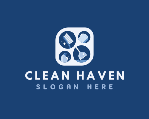 Housekeeping Cleaning Sanitary logo