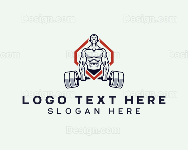 Bodybuilder Gym Training Logo