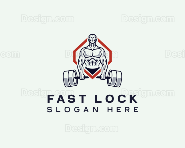 Bodybuilder Gym Training Logo