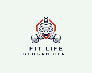 Bodybuilder Gym Training logo