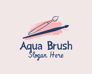 Fun Painter Brush logo design