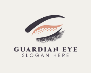 Eyelash Eyeshadow Beauty logo design