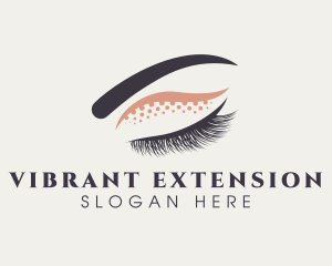 Eyelash Eyeshadow Beauty logo design