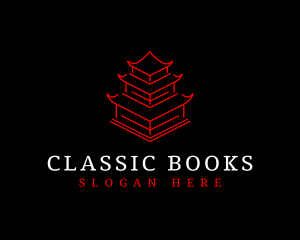 Asian Traditional Pagoda logo