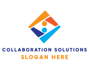 People Team Collaboration logo design