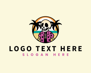 Skeleton Summer Vacation logo