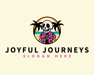 Skeleton Summer Vacation logo