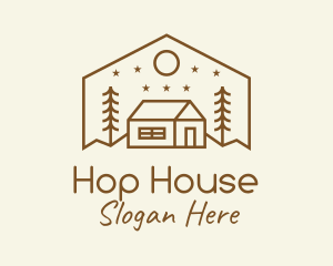 Hipster Outdoor House logo design