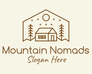 Hipster Outdoor House logo design