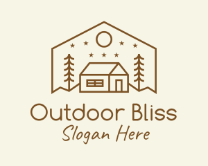 Hipster Outdoor House logo design