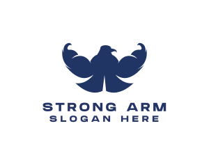 Strong Eagle Gym logo design