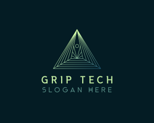 Pyramid Tech Developer logo design