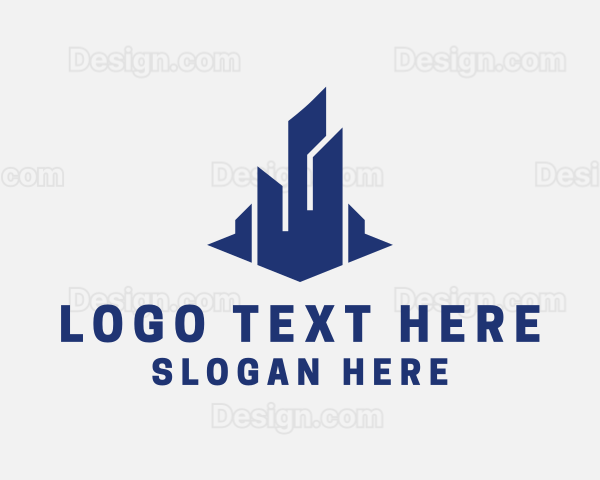 Cityscape Construction Builder Logo