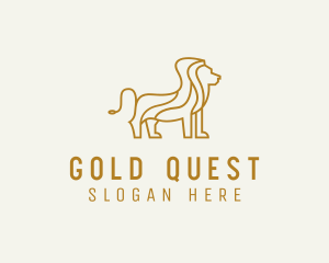 Gold Lion Safari logo design