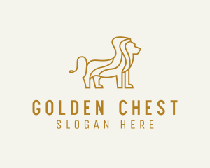 Gold Lion Safari logo design