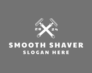 Masculine Barber Razor logo