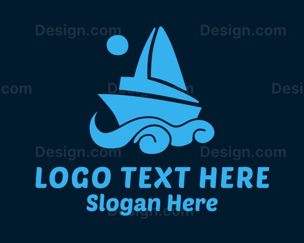 Nautical Sailboat Yacht Logo