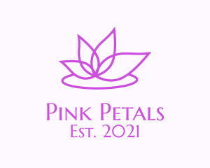 Beauty Lotus Petals logo design