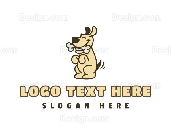 Pet Dog Bone Logo