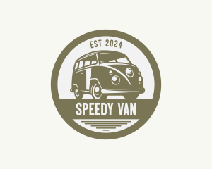 Hipster Van Automobile logo