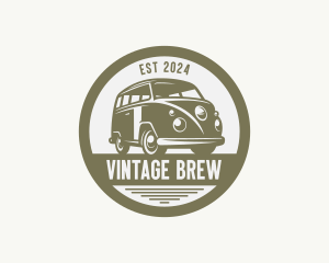 Hipster Van Automobile logo design