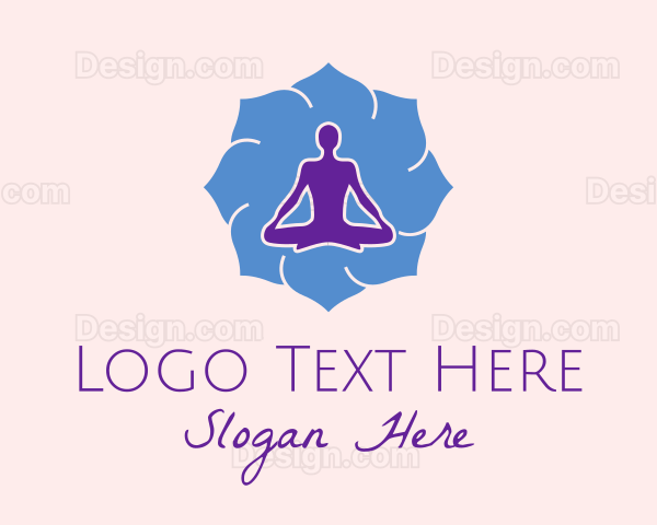 Yoga Instructor Silhouette Logo