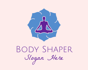 Yoga Instructor Silhouette  logo design