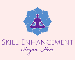 Yoga Instructor Silhouette  logo