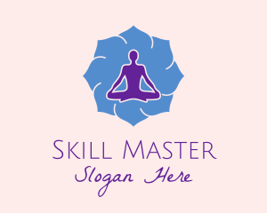 Yoga Instructor Silhouette  logo design