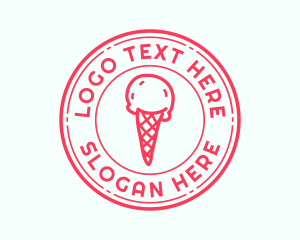 Cold Ice Cream Dessert  logo