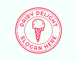 Cold Ice Cream Dessert  logo design