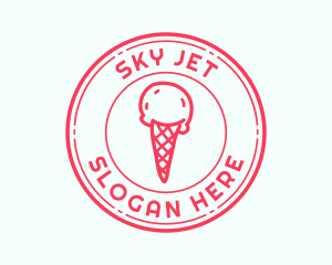 Cold Ice Cream Dessert  logo