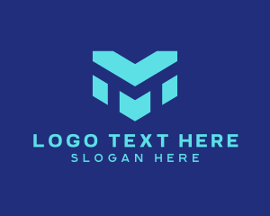 Digital Tech Letter M logo