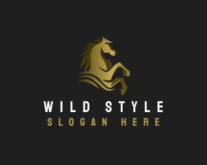 Wild Horse Stallion logo design