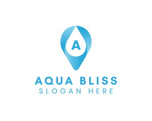 Aqua Water Droplet logo design