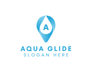 Aqua Water Droplet logo design